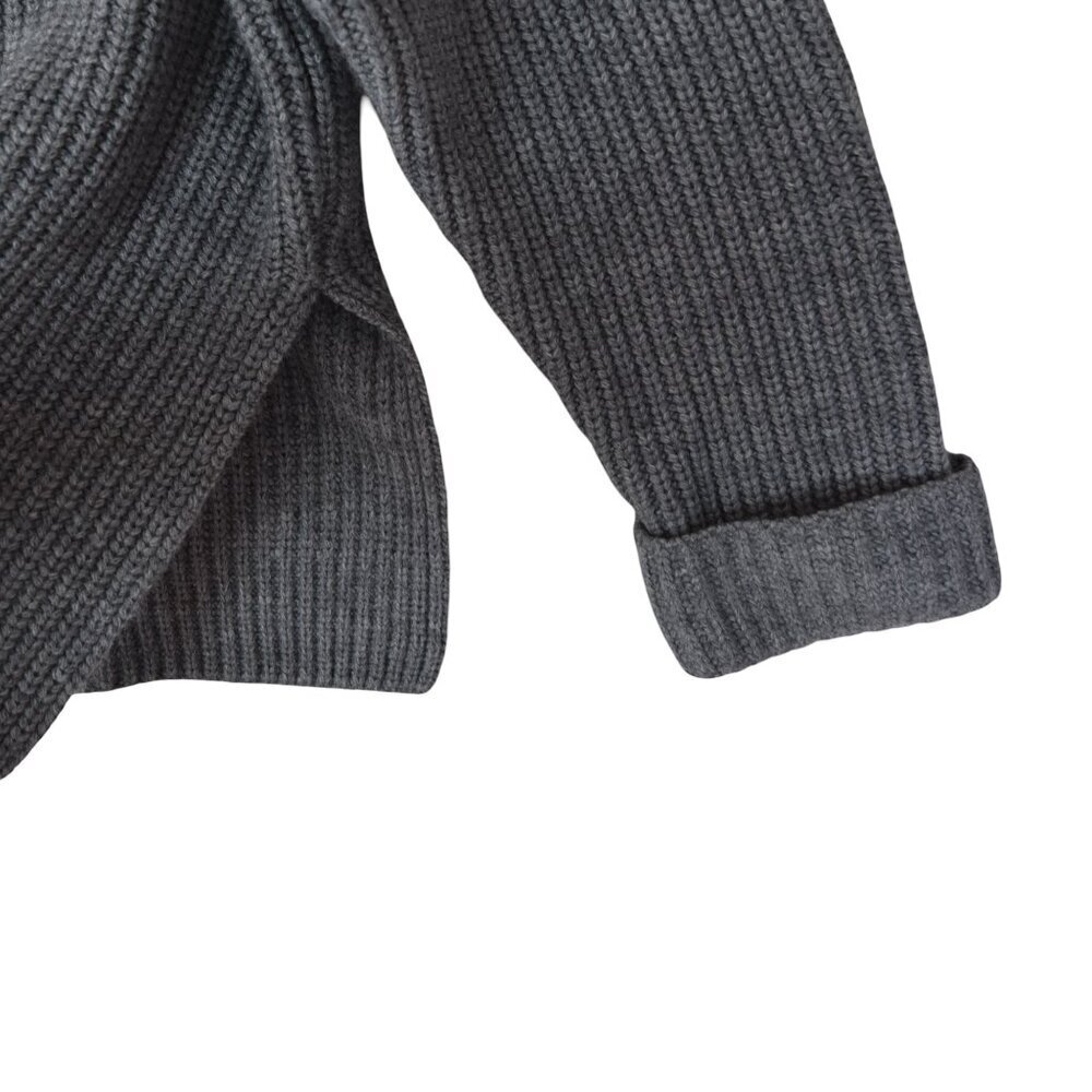 ASOS Grey Knit Sweater M Chunky Ribbed Minimalist Cozy Normcore Soft Grunge - Picture 5 of 9